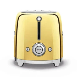 Smeg TSF01GOEU -50's Retro Style, 2-SCHLITZ-TOASTER, KOMPAKT, Gold -Haushalt Geschäft TSF01GOEU 2