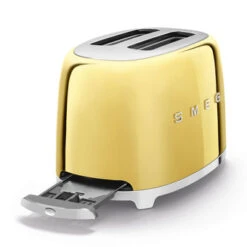 Smeg TSF01GOEU -50's Retro Style, 2-SCHLITZ-TOASTER, KOMPAKT, Gold -Haushalt Geschäft TSF01GOEU 4