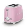 Smeg TSF01PKEU - 50‘s Retro Style, 2-Schlitz-Toaster, Kompakt, Cadillac Pink