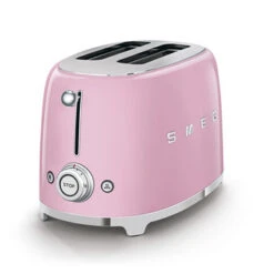 Smeg TSF01PKEU - 50‘s Retro Style, 2-Schlitz-Toaster, Kompakt, Cadillac Pink