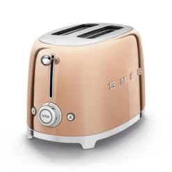 Smeg TSF01RGEU - 50's Retro Style, 2-SCHLITZ-TOASTER, KOMPAKT, Rose Gold