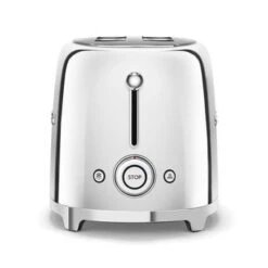 Smeg TSF01SSEU - 50‘s Retro Style, 2-Schlitz-Toaster, Kompakt, Chrom -Haushalt Geschäft TSF01SSEU 1