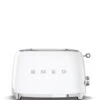 Smeg TSF01WHEU - 50‘s Retro Style, 2-Schlitz-Toaster, Kompakt, Weiß