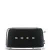 Smeg TSF02BLEU - 50‘s Retro Style, 2-Schlitz-Toaster, Lang, Schwarz