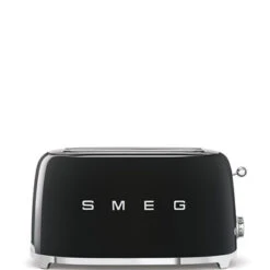 Smeg TSF02BLEU - 50‘s Retro Style, 2-Schlitz-Toaster, Lang, Schwarz