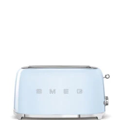 Smeg TSF02PBEU -5 0‘s Retro Style, 2-Schlitz-Toaster, Lang, Pastellblau -Haushalt Geschäft TSF02PBEU