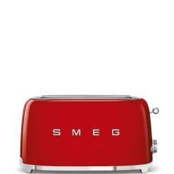 Smeg TSF02RDEU - 50‘s Retro Style, 2-Schlitz-Toaster, Lang, Rot