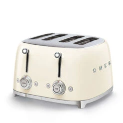 Smeg TSF03CREU - 50`s Retro Style 4-Schlitz-Toaster, Creme