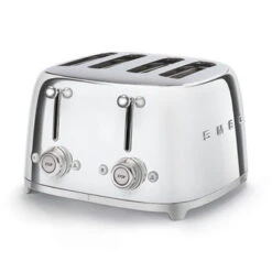 Smeg TSF03SSEU - 50`s Retro Style 4-Schlitz-Toaster, Chrom