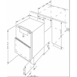Amica UKSX 361 900 - Unterbaukühlschrank -Haushalt Geschäft UKSX361900 m