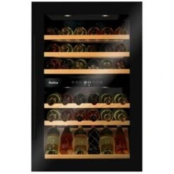 Amica WK 341 220 S - Einbau-Weintemperierschrank, 58 Flaschen