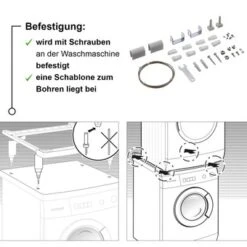 Siemens WZ11410 - Verbdindungssatz Für Waschmaschinen + Trockner -Haushalt Geschäft WZ11410 4