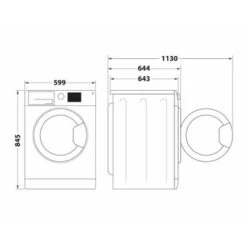 Whirlpool AWH 912 S /PRO Silverline (9kg, Gewerbewaschmaschine)