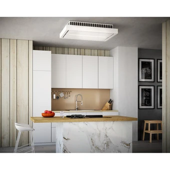 Baumann Aura - Umluft-Deckenhaube, 120 Cm Breit, Weiß 2 Baumann Aura - Umluft-Deckenhaube, 120 Cm Breit, Weiß - Image 2