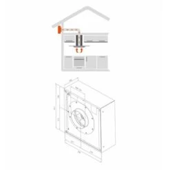 Silverline AWM1150 (für Montage Auf Der Außenwand) 5 Silverline AWM1150 (für Montage Auf Der Außenwand) -Haushalt Geschäft awm1150 zeichnung