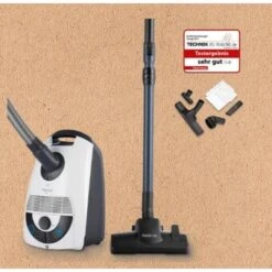 Hoogo B3+ - Bodenstaubsauger Mit Beutel, 3.0L, 11 M Aktionsradius, Inkl. Parkettdüse