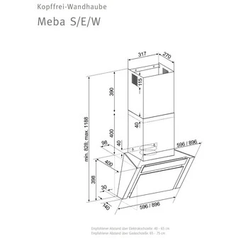 Oranier Meba 90 S / 90cm, Schwarz, Kopffrei 4 Oranier Meba 90 S / 90cm, Schwarz, Kopffrei - Image 4