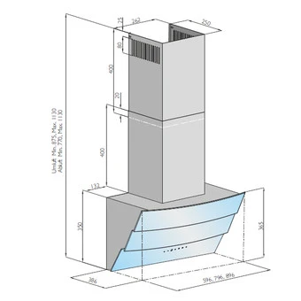 Silverline Trinity (TTW 600 W) - Weißglas, 60 Cm 3 Silverline Trinity (TTW 600 W) - Weißglas, 60 Cm - Image 3