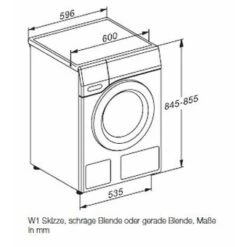 Miele WCA032WCS - Waschmaschine, 7kg -Haushalt Geschäft wca03 m2